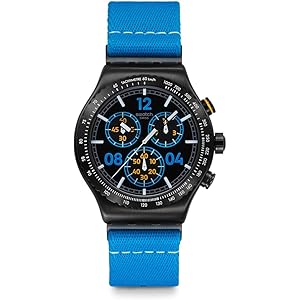 【美品】スウォッチ⚡【良品】メンズ腕時計 Amazon.co.jp: [スウォッチ] 腕時計 MOMENTS IN BLUE YVB100